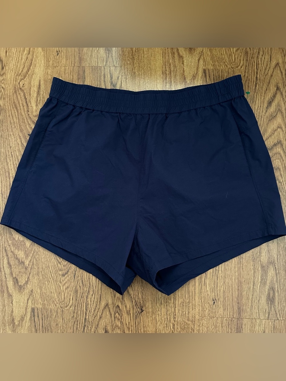 Universal Standard Navy Elastic-Waist Shorts size medium summer louguewear